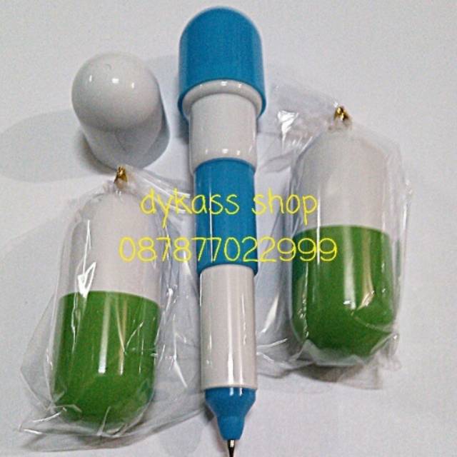

souvenir pernikahan pulpen kapsul + plastik