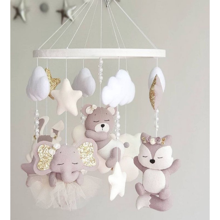 Mainan gantung box bayi baby mobile musical mobile