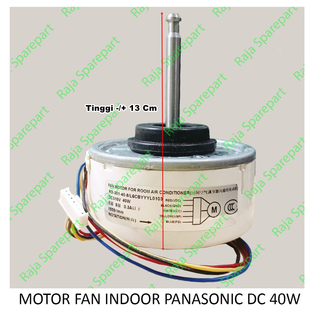 Motor Fan Indoor AC Panasonic DC 40 Watt (Ukuran ada di gambar)