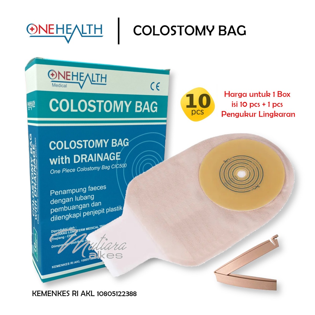 1BOX isi 10pcs - Kantong Kolostomi / Colostomy Bag Onehealth