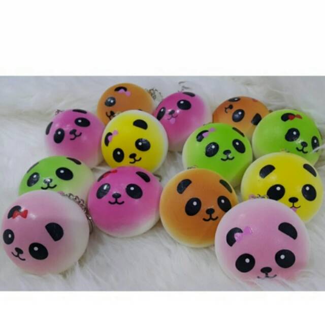 Squishy jumbo panda bun