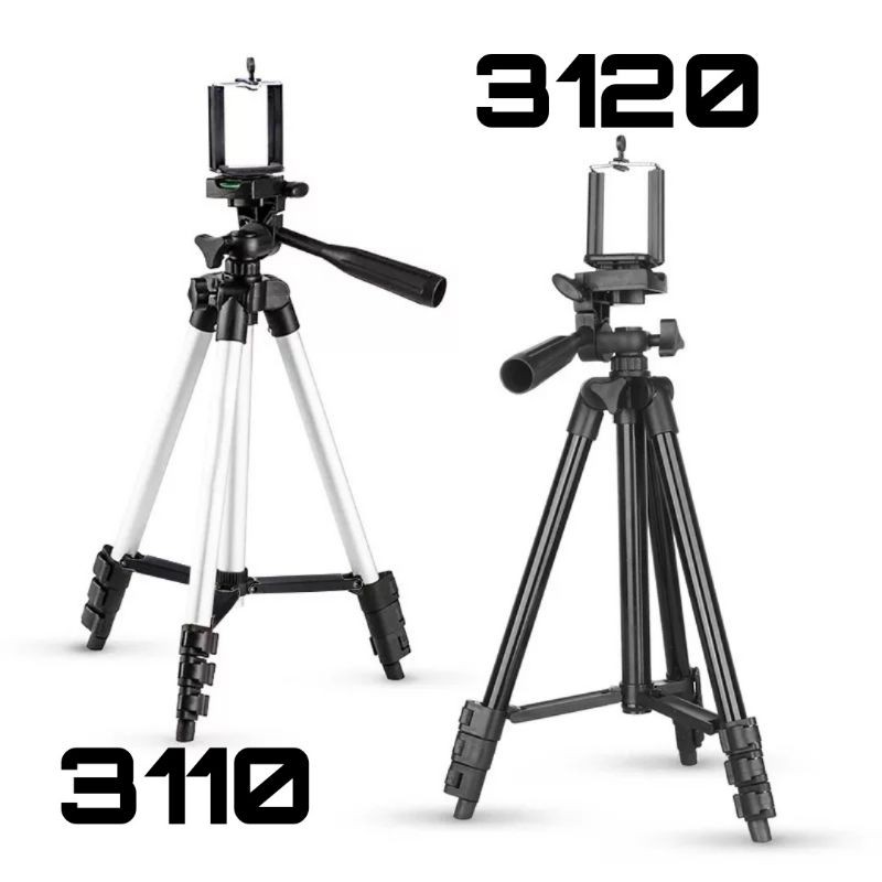 Weifeng Tripod Hp 3110/3120 Full Black 1 Meter Free Holder U +Tas - Stand Handphone Portable-3