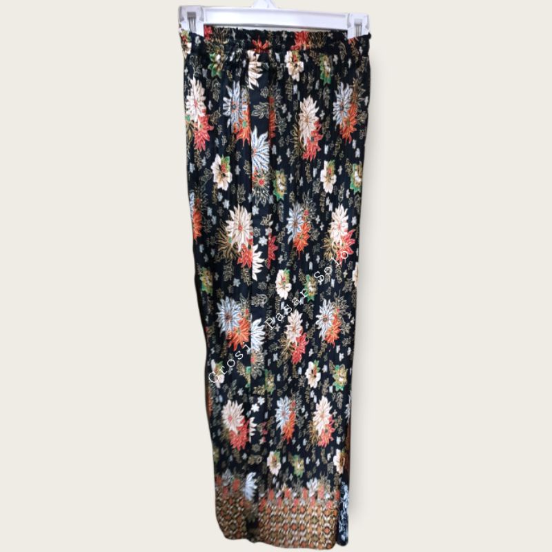 Rok Plisket Panjang Batik / Rok Plisket