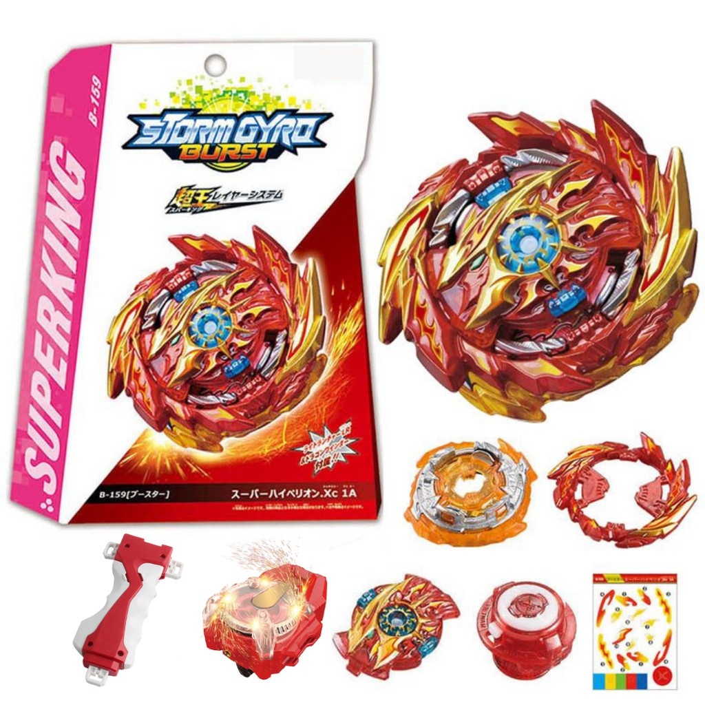 Mainan Gasing Beyblade sparking Launcher Set Baru