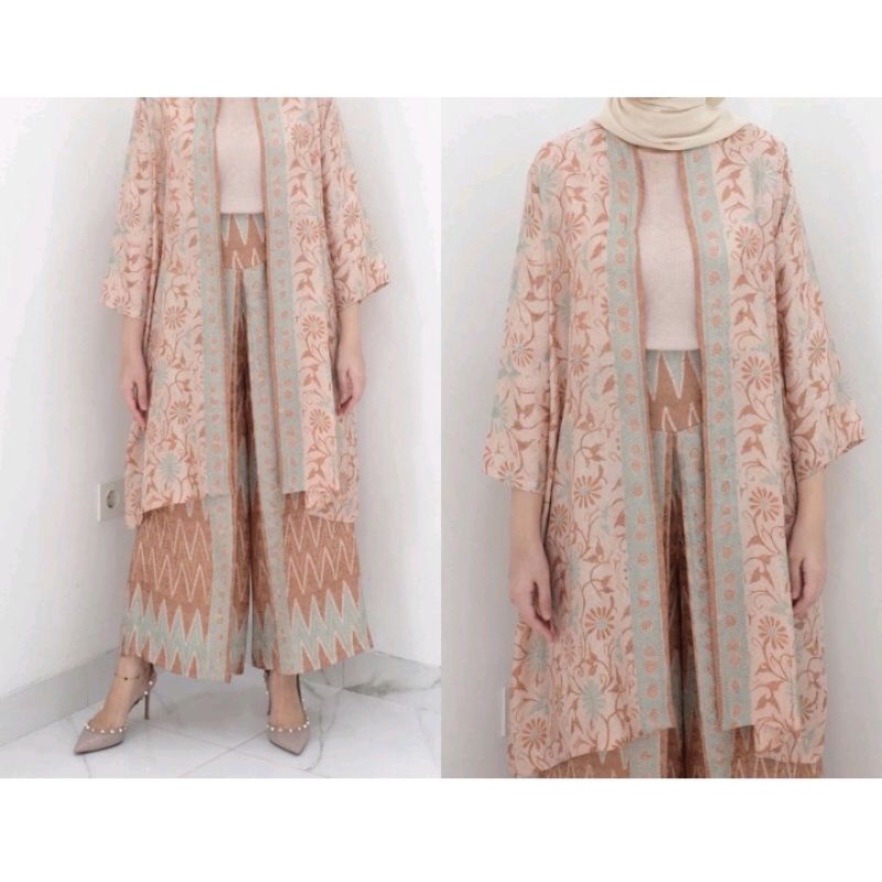 SET KIRANA KULOT DAN OUTER BATIK LASEMAN VISCOSE