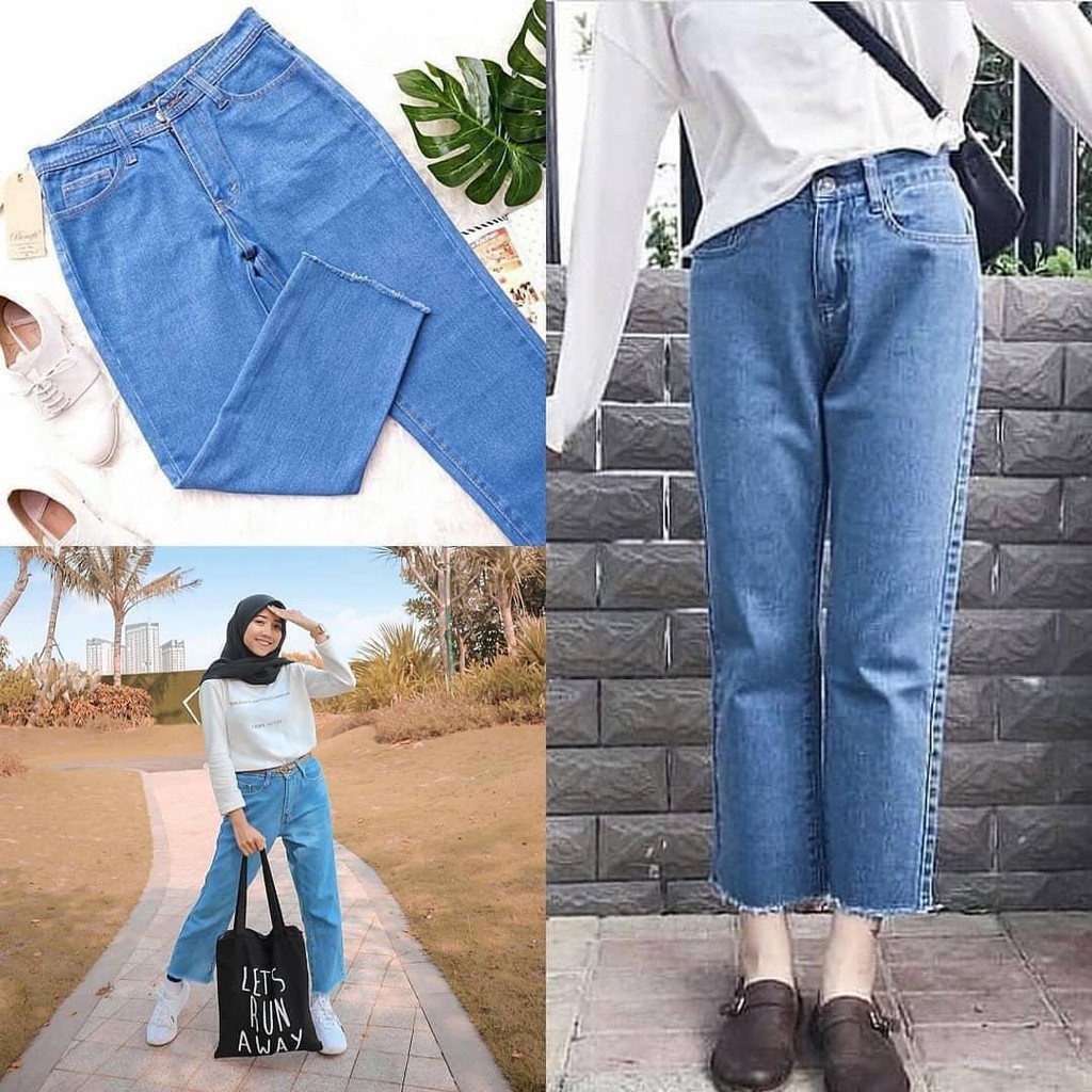 CELANA BOYFRIEND WANITA KEKINIAN / BOYFRIEND RAWIS KEKINIAN / CELANA JINS RAWIS / CELANA JEANS WANITA KEKINIAN RAWIS KEKINIAN