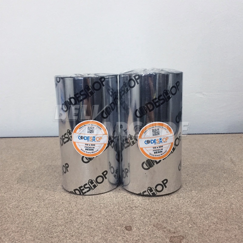 Codeshop Ribbon Barcode Resin 110 x 300 Meter Core Kecil