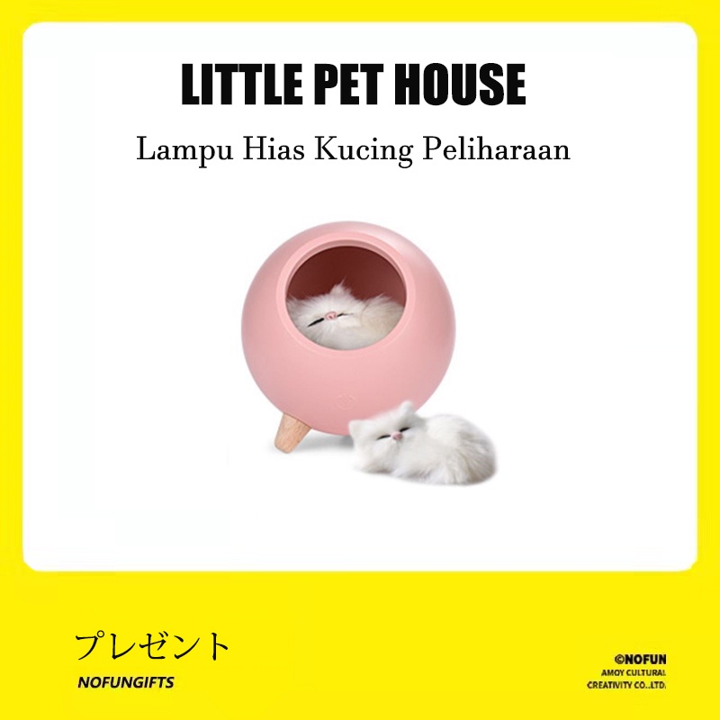 Kado pacar cewek Hadiah lucu Lampu Tidur Kucing peliharaan