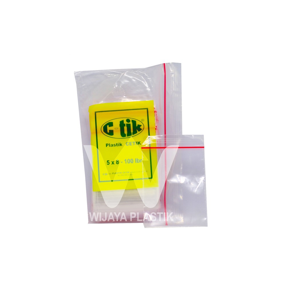 [GRAY.STORE178 ] MURAH ISI 100LEMBAR Klip Plastik Ukuran 5x8 (Plastik Cetik) merk C-tik