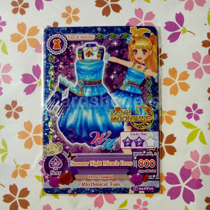 aikatsu cp season 2 versi 4 summer night miracle dress love moonrise