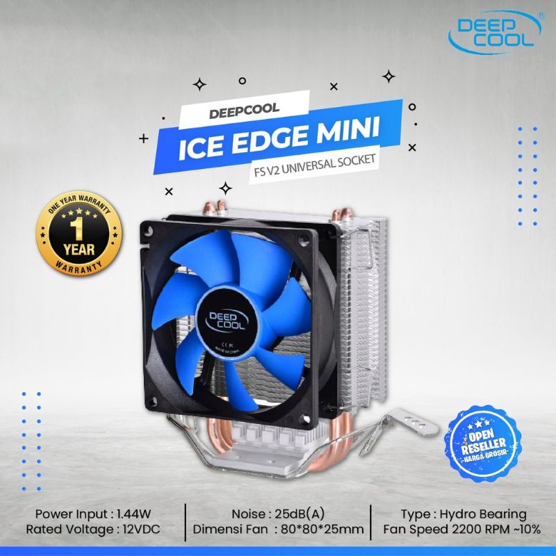 DeepCool / Deep Cool Ice Edge Mini FS v2.0 CPU Cooler Fan Processor Universal Original