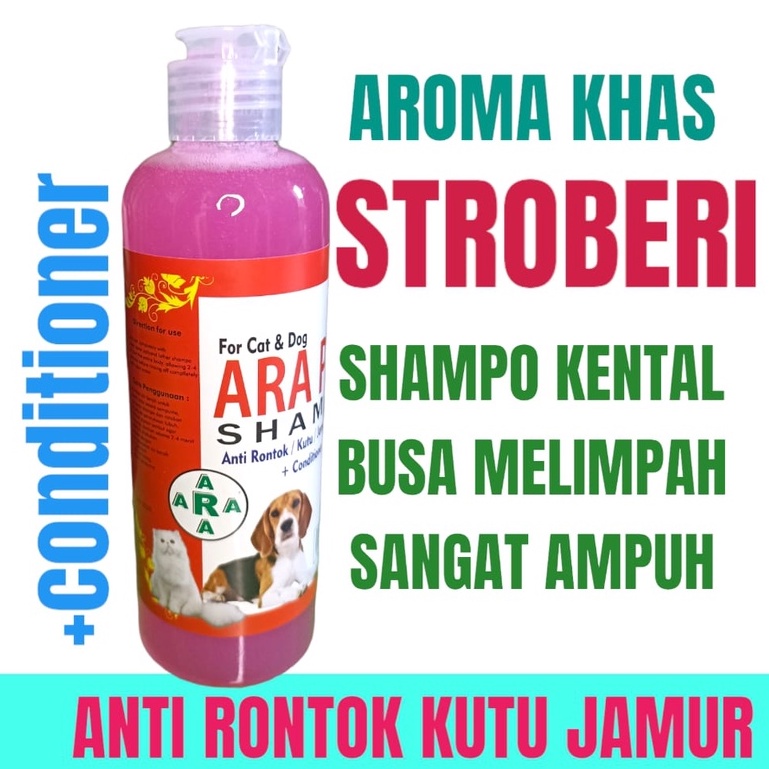 shampo kucing anti kutu jamur rontok bacteri AMPUH 250ml