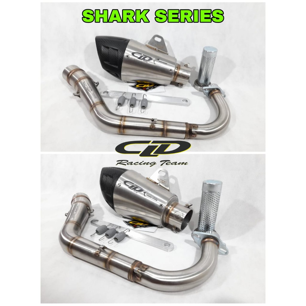Knalpot Original CLD Type Shark Series Beat Karbu Beat Fi Scoopy Karbu Scoopy Fi Vario 110