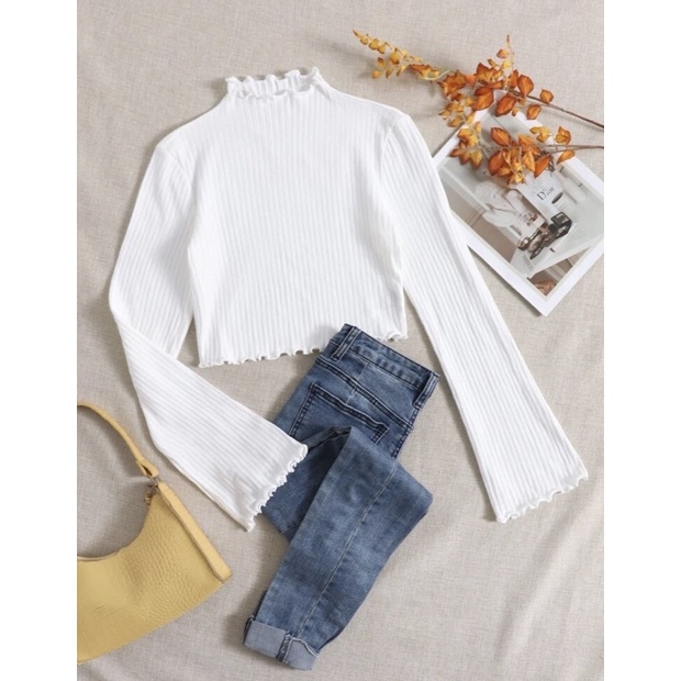 BLOUSE CROP - BLOUSE KOREA - CALENDULA BLOUSE