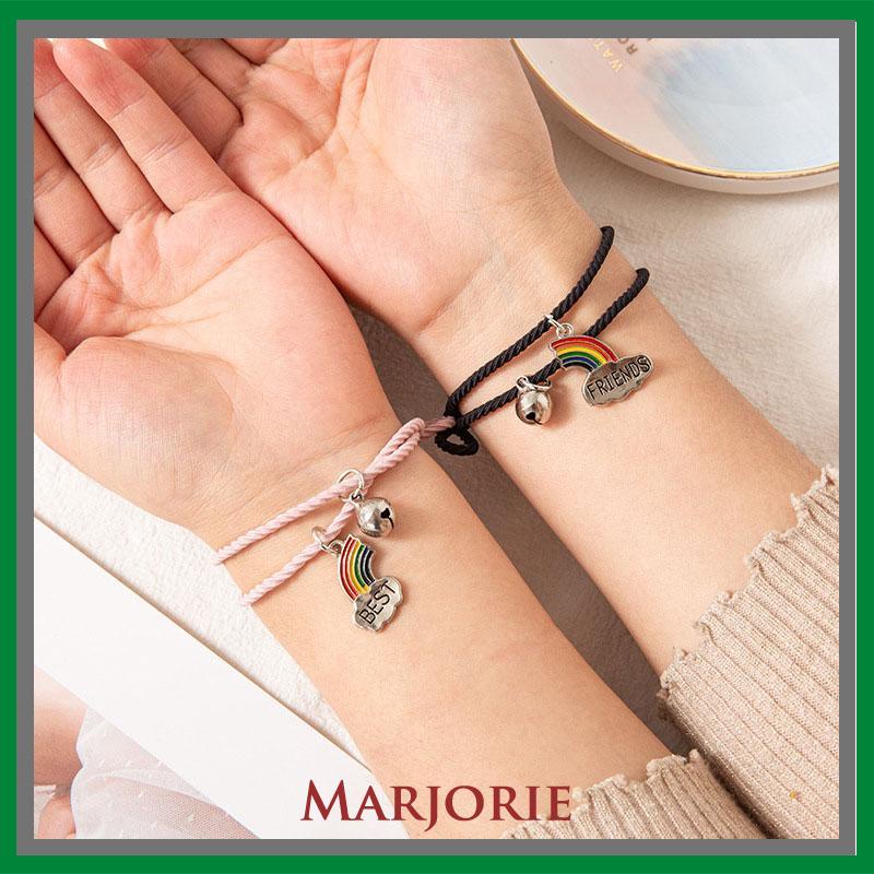 2 Pcs/set Adjustable Magnetic Braided Gelang Pasangan Gaya Etnis Cina-MJD