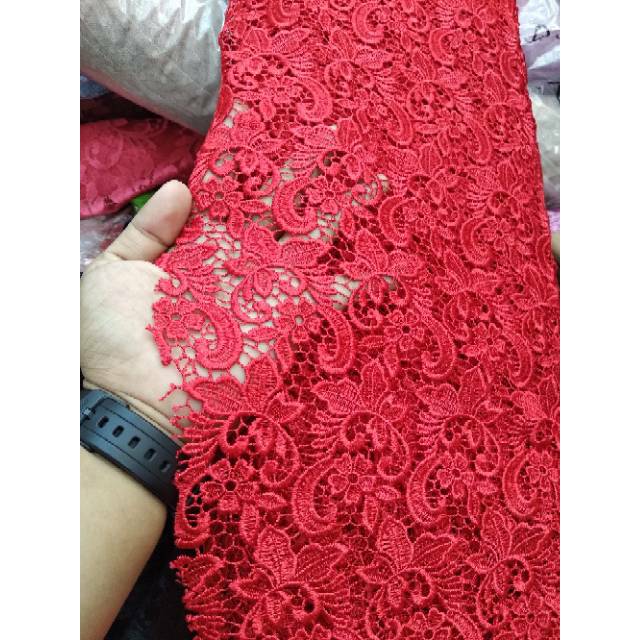 Bahan Kain Brokat Prada Lebar Bahan 140m Shopee Indonesia