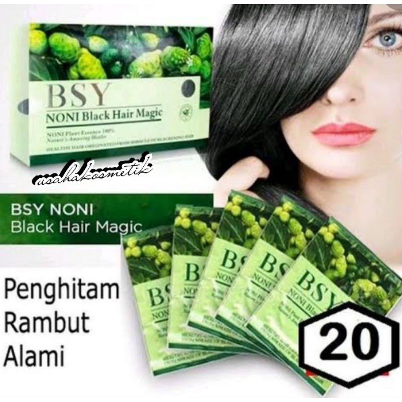 ECER BLACK HAIR MAGIC SHAMPOO, Shampoo Merawat dan Menghitamkan Rambut secara Alami BSY