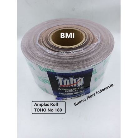 Amplas Roll Toho No 180 | Amplas Meteran Grit 180 | Amplas Besi