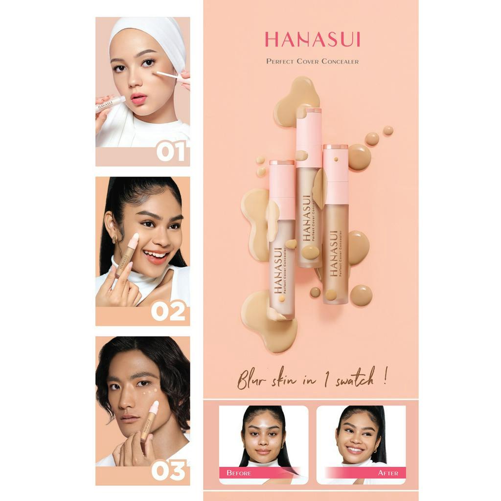 ☘️ CHAROZA ☘️ HANASUI Perfect Cover Concealer 4.5GR