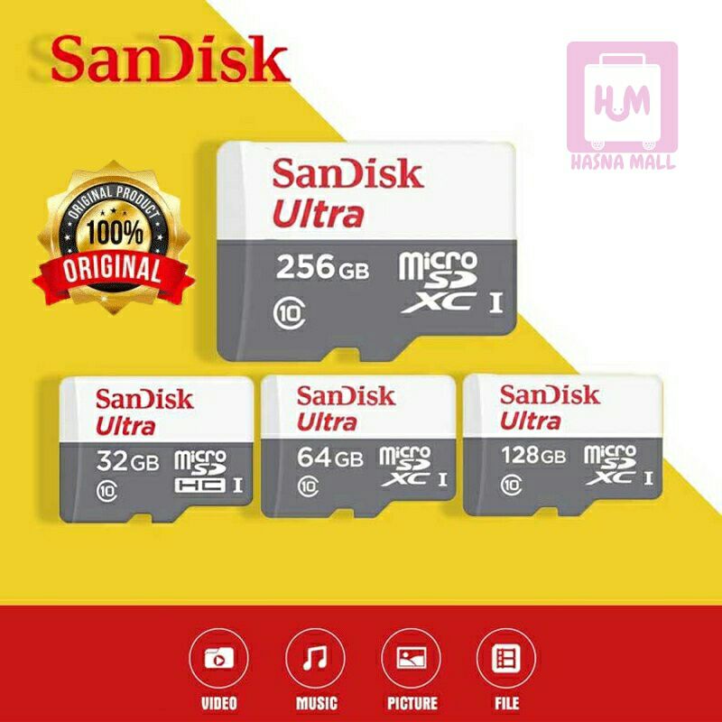 Hasna Mall - Sandisk Memory card Hp Sandisk Kartu Memory card 32gb Free Adapter