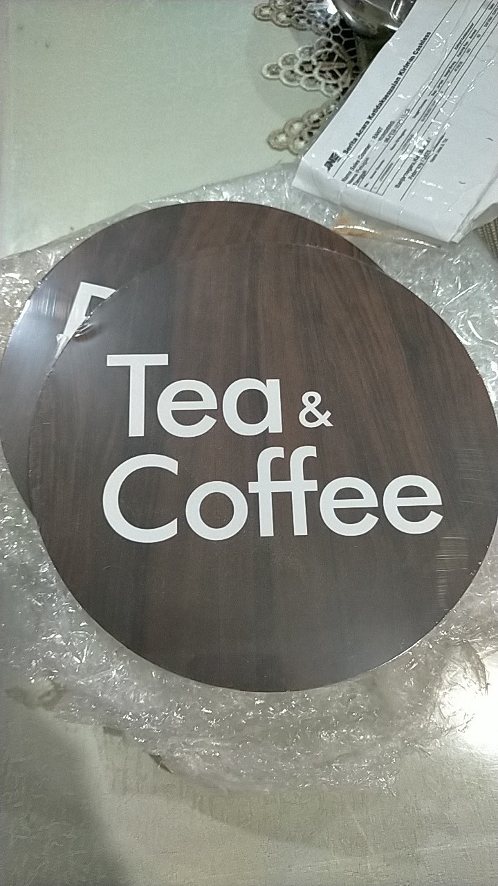 Sign Tea And Coffee Area - Papan Tanda Area Kopi Dan Teh