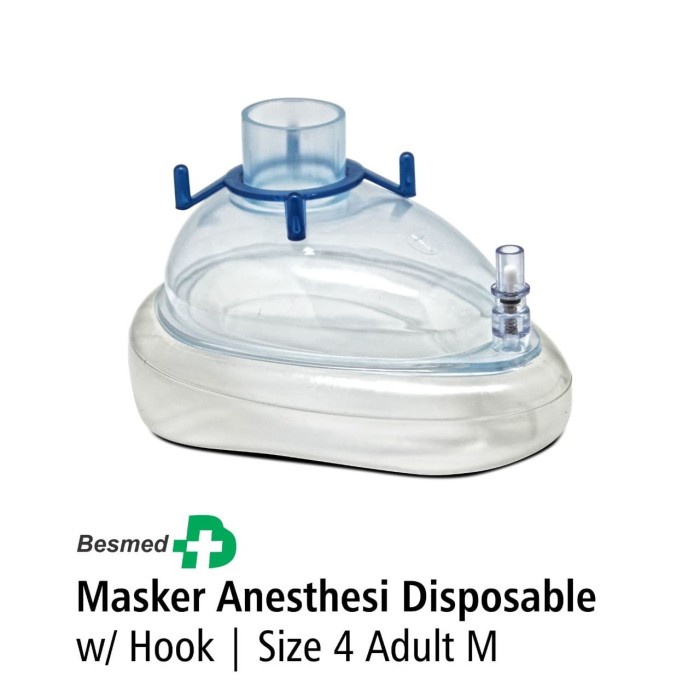 Masker Anesthesi Disposable With Hook Dewasa Onemed OJ2