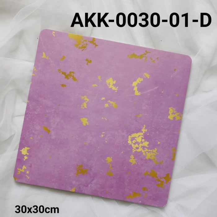 

GR-AKK-0030-01 CAKE BOARD TATAKAN ALAS KUE KOTAK 30CM MARBLE MARMER TERBARU