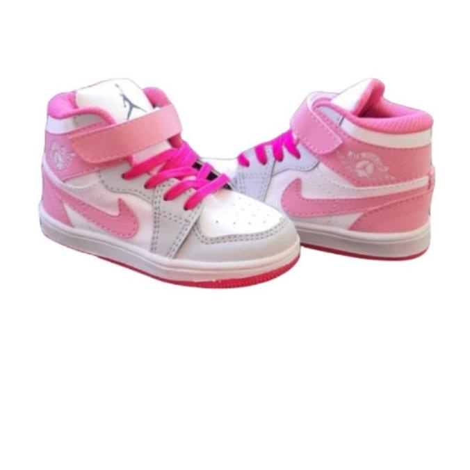 Hot Sale Sepatu Anak Perempuan Nike Jordan Pink Abu 100 Real Pict Kitabersamart