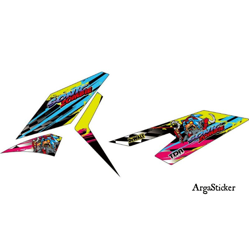 Stiker Motor X ride 125 Striping X ride 125 Variasi Sticker Motor