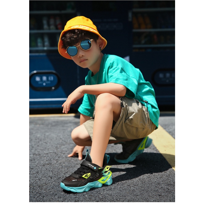 Minipetite SH2219  Sepatu sport olahraga sneakers anak robot transformer kulit sintetis high quality Premium anak laki laki 3 tahun - Dewasa size 40