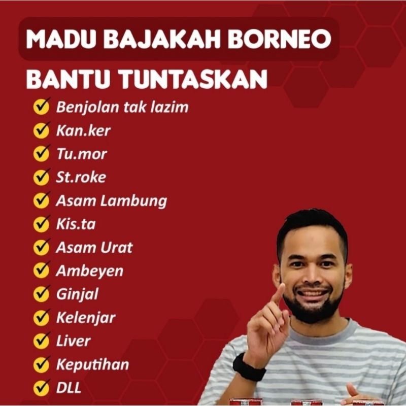 [Distributor Resmi Wisnumart ] Madu BAJAKAH BORNEO ASLI Original | Obat Kanker Benjolan Tumor Ginjal