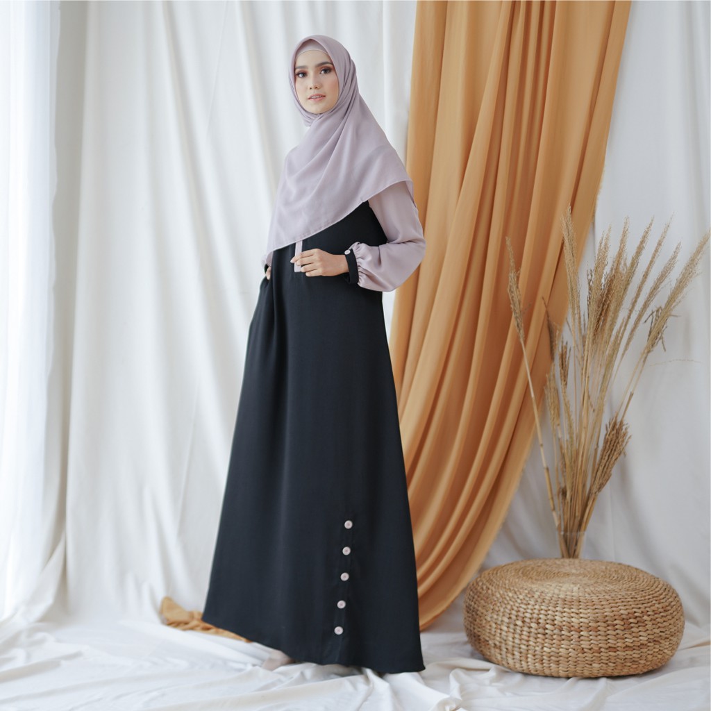 Kimmy Dress by GIETS | Gamis two tone simple Premium