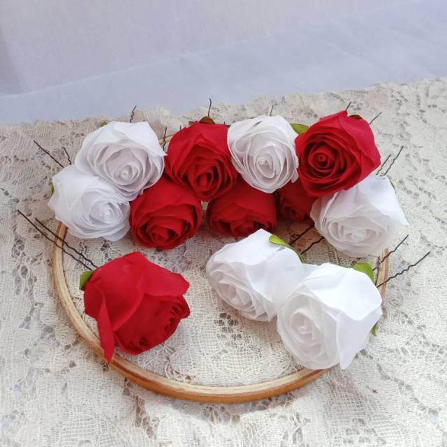 Bunga sanggul / bunga sanggul kuncup /hairpin / jepit sanggul