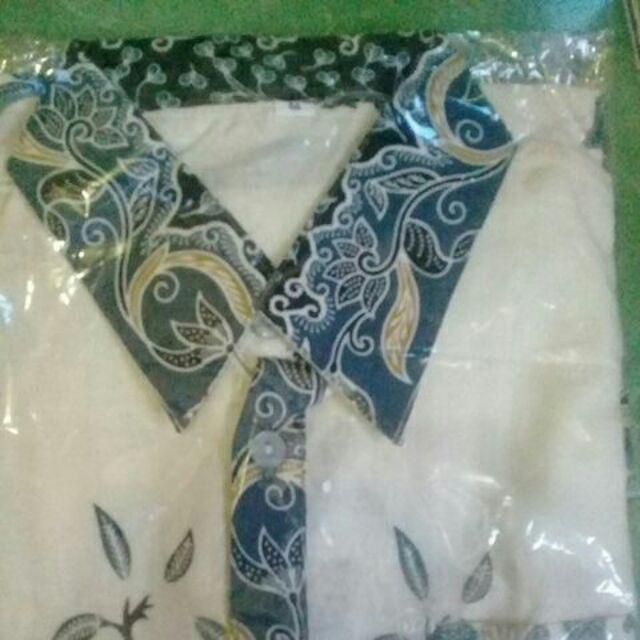 414 Hitam Couple Kemeja Batik,anak 2 - 4 Thn /5 - 12 Thn /dewasa M - Xl