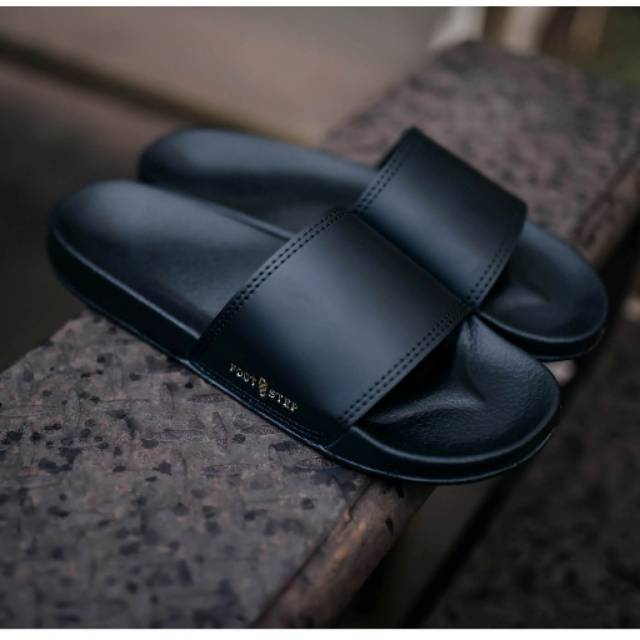 Sandal EVA Ori Ringan Slop Slide Santai Simple Pria/Men Sendal Footwear | Porto Black | FORIND FSTP