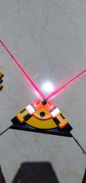 Laser Line Lantai Keramik Alat Ukur Siku Sudut Square Waterpass
