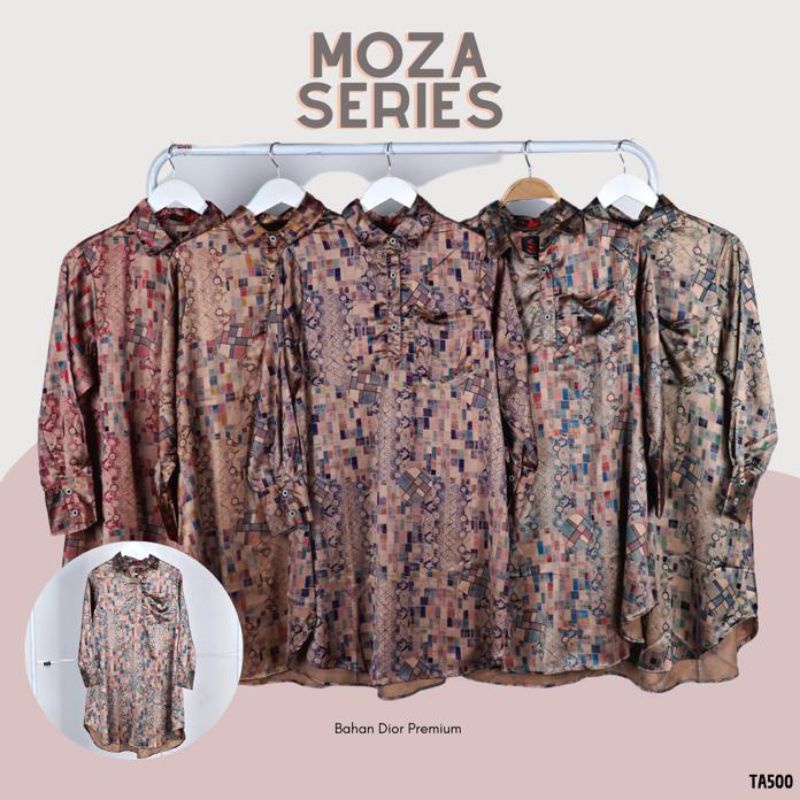 MALAKAI BASIC Moza Series Kemeja tunik motif