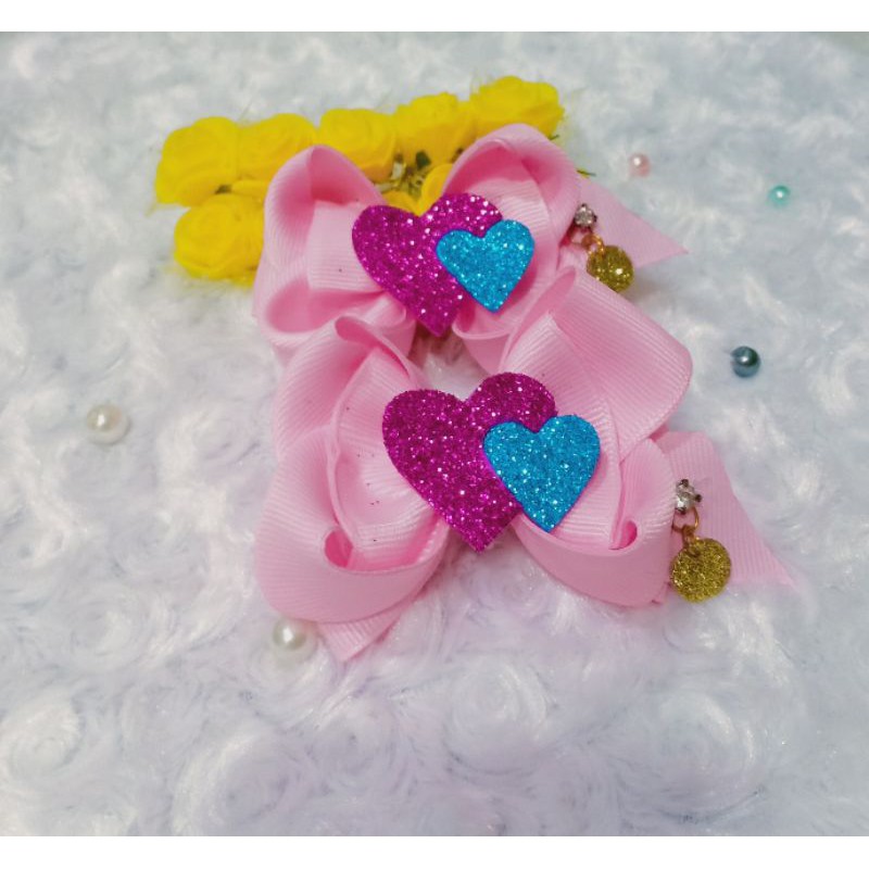 

jepitananak rambutperempuan pink love pita grosgrain