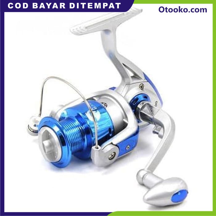 Reel Pancing Metal Spool Fishing Spinning Reel 8 Ball Bearing CS 3000  Biru