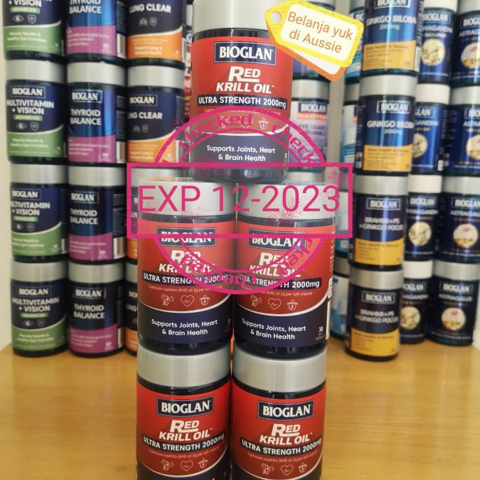 Jual Bioglan Red Krill Oil Ultra Strength 2000mg - 30 Soft Capsules |  Shopee Indonesia