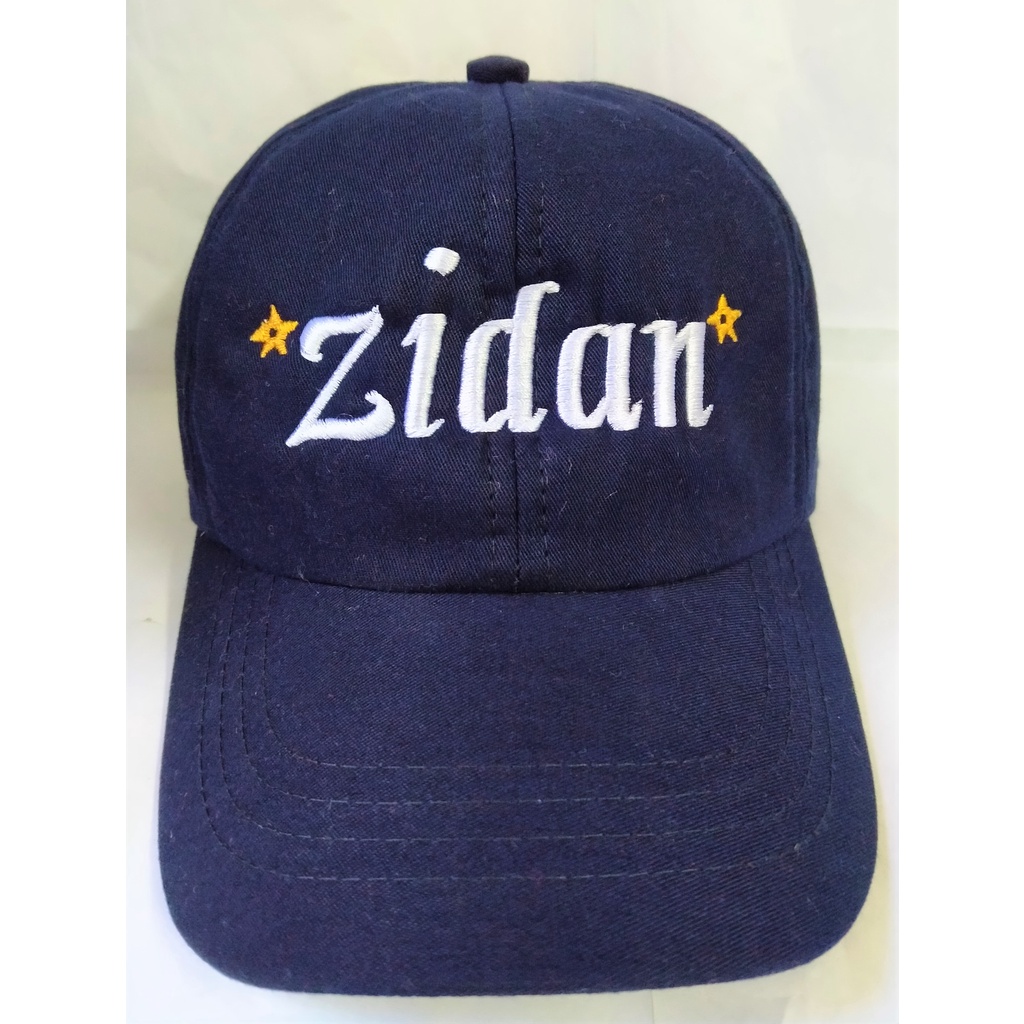 Topi Baseball anak custom nama Gratis Bordir Nama sendiri-Navy