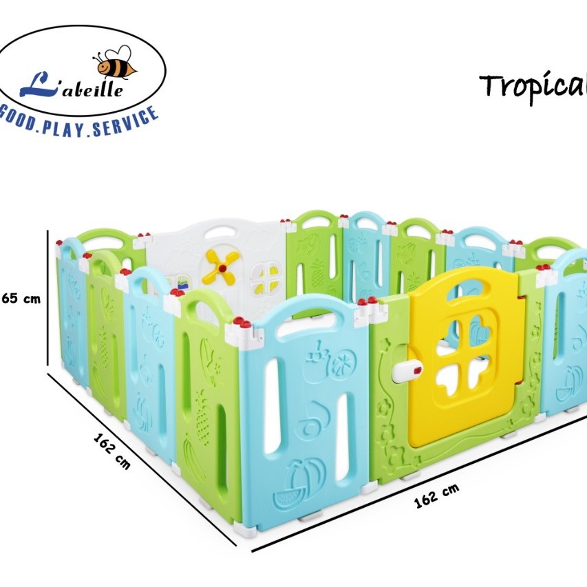 labeille kc 217 pagar anak lipat tropical folding fence