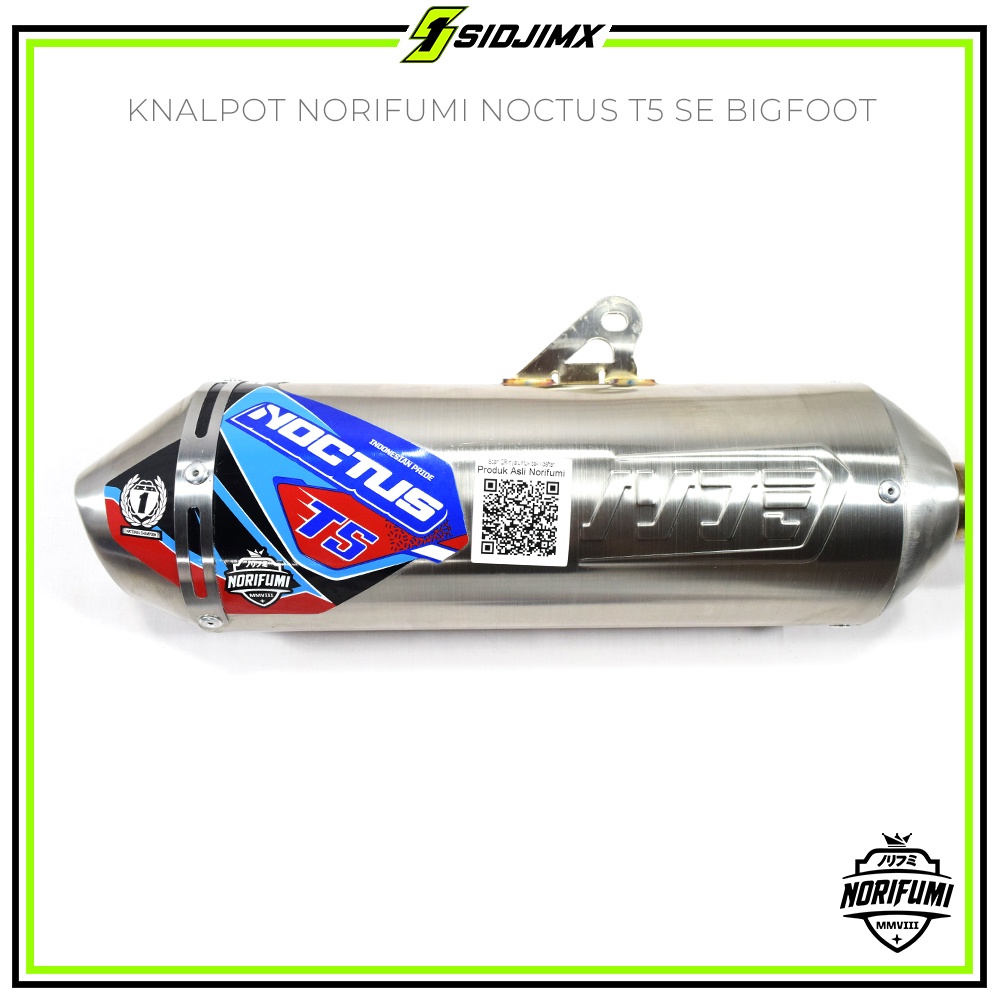 Knalpot Kenalpot Muffler Norifumi Stainless NOCTUS T5 Standar / Bore Up KLX 150 Bigfoot Dtracker New CRF 150L WR 155 Original-Standar