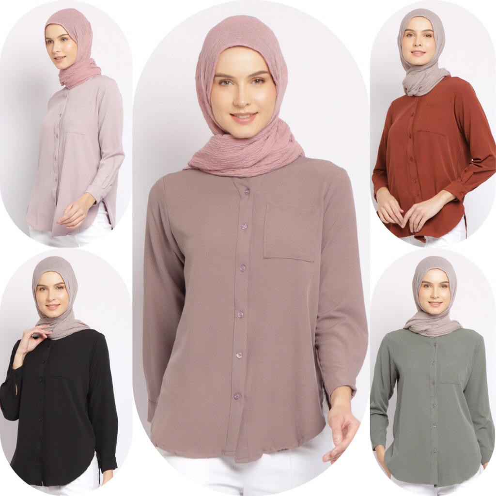 Le Najwa Baju Atasan Muslim Wanita Liodra Kemeja Shirt Le Najwa Baju Atasan Muslim Wanita Liodra Kemeja Shirt