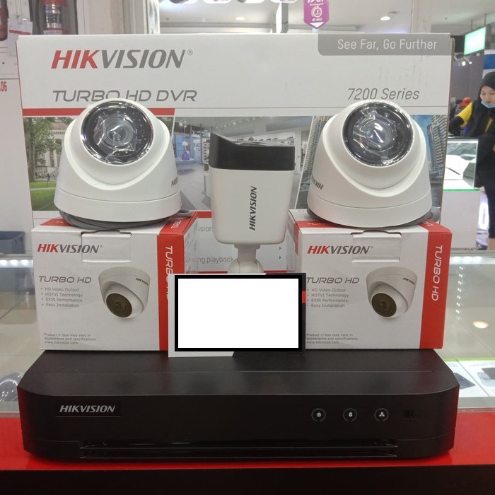 PAKET CCTV HIKVISION 5MP 3 KAMERA HDD 1TB SIAP PASANG