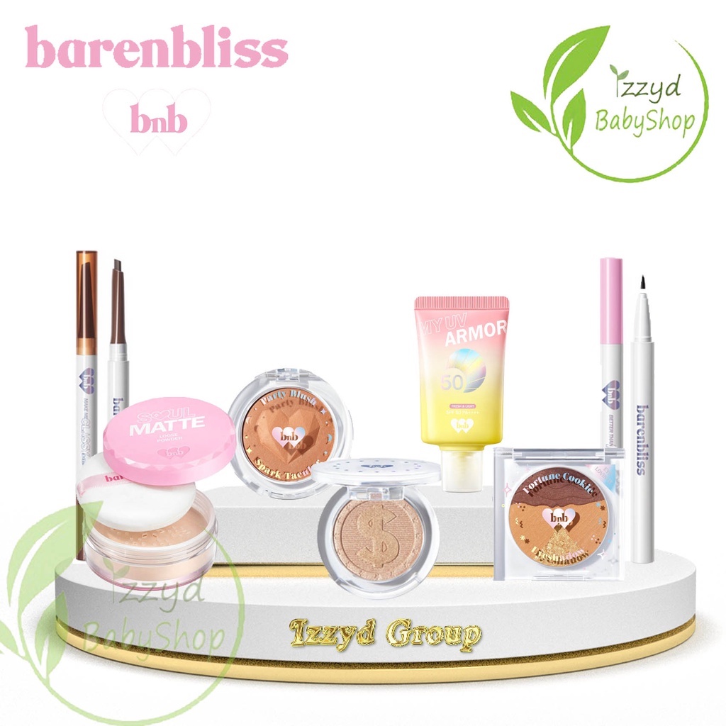 BNB barenbliss beauty inside cushion Fortune Cookie Eyeshadow Spark-Tacular Party Blush Highlighter Powder Make Up Pigmented SunBlock Sunblok SunScreen Sun screen My uv amor SPF 50+++ Eyeliner Waterproof Matte Eyebrow Kosmetik Pensil Alis Loose Powder bnb