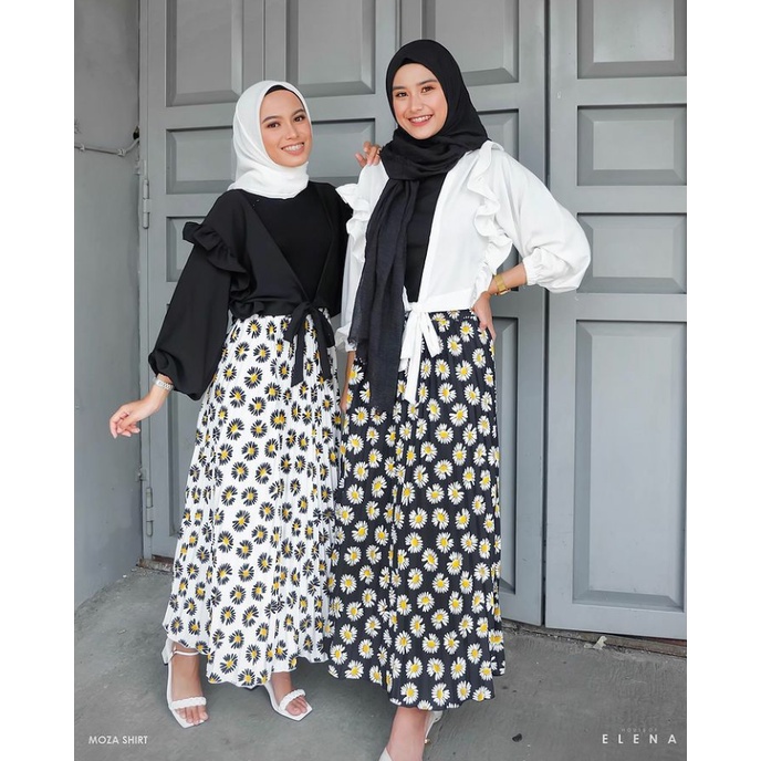 Rok plisket daisy premium jumbo