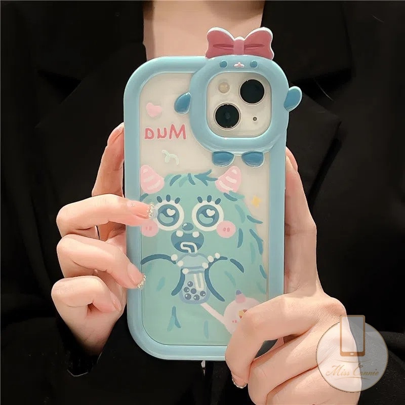 Cute Monster Couple Shockproof Soft TPU Back Cover Untuk Samsung A13 A04s A03 A12 A32 A14 A04 A22 A04E A23 A53 A52 A73 A02s A50 A03s A51 A52s A50s A21s A71 A11 A33 Kotak Lensa Monster