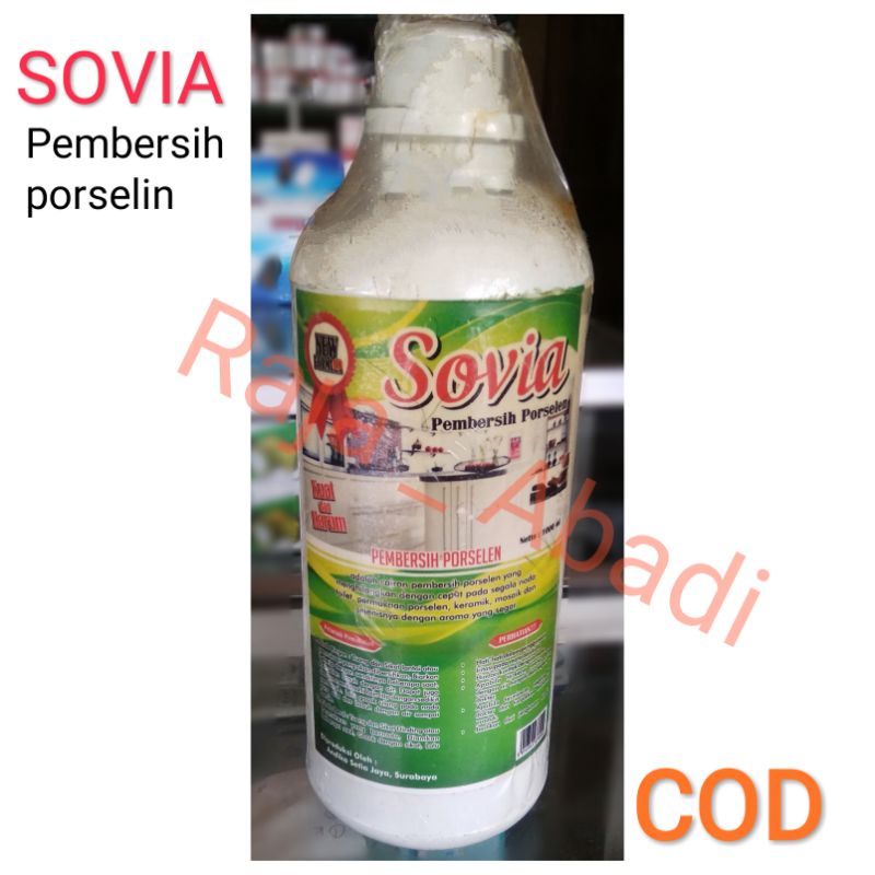 Pembersih Porselin SOVIA - pembersih lantai - pembersih keramik - pembersih kamar mandi - pembersih wc - penghilang noda keramik - menghilangkan noda membandel - pembersih kerak keramik - membersihkan kerak keramik