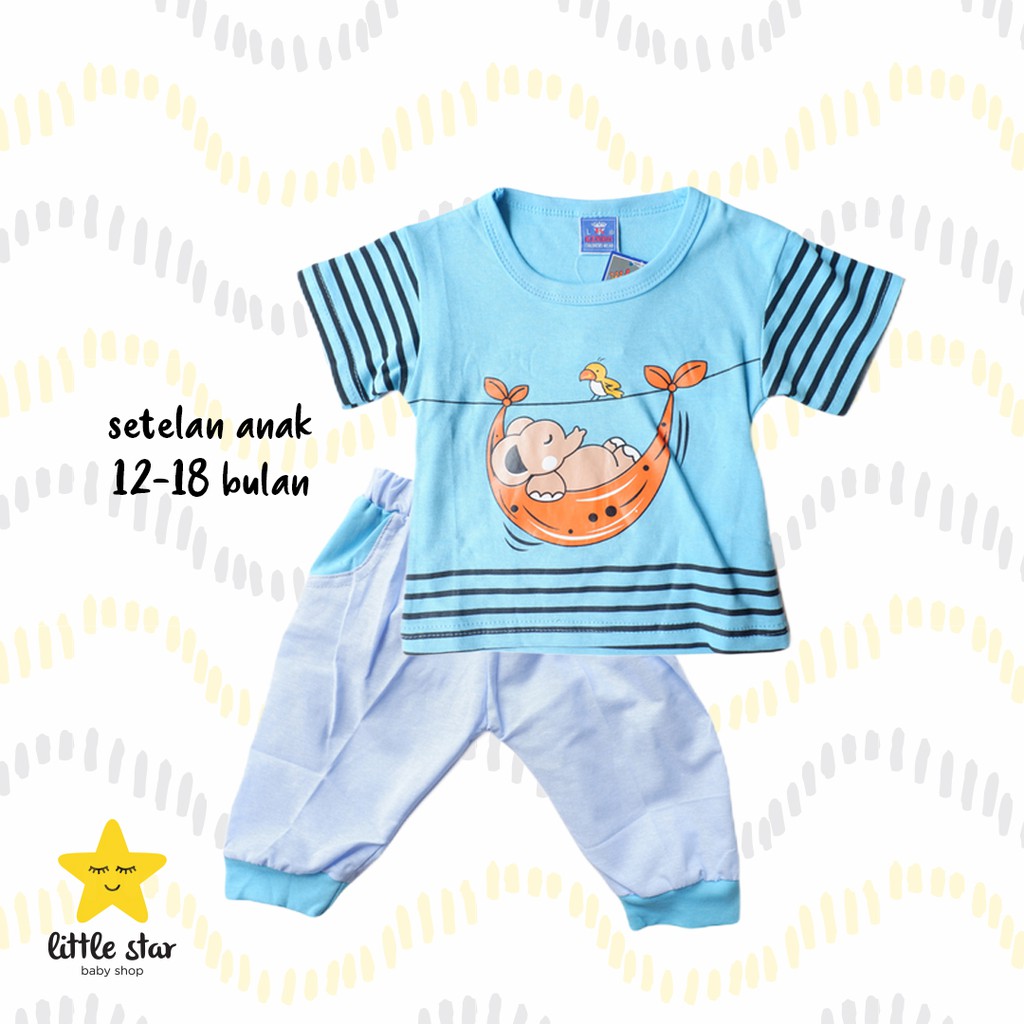 Kenho Setelan Anak Cowok | Set Baju Atasan Kaos Anak Laki